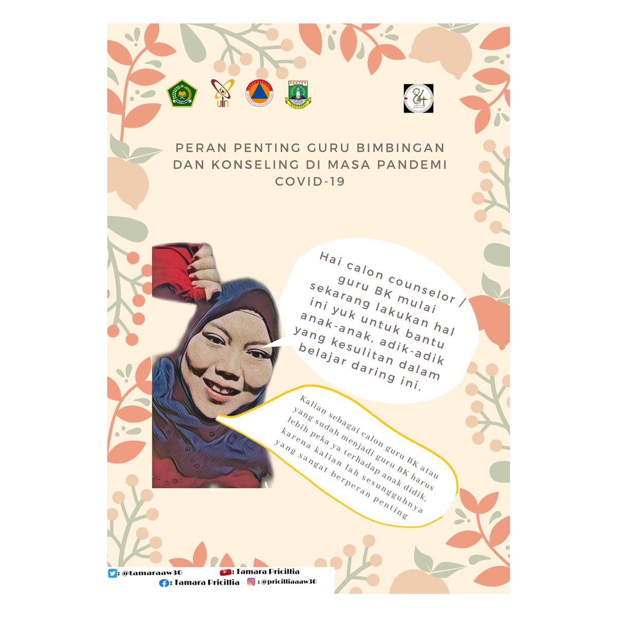tamaraaw30's tweet photo. 🌻 Day 23 🌻
Hai selamat malam🖐️
Hari ini aku mau ngasih informasi ke kalian semua tentang peran penting guru BK di masa pandemi Covid-19, wah menarik loh ini✨😍 https://t.co/quFylnupxj