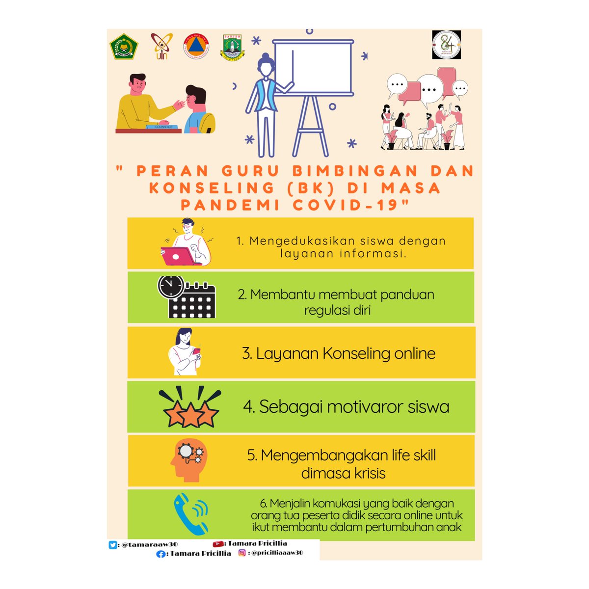 tamaraaw30's tweet photo. 🌻 Day 23 🌻
Hai selamat malam🖐️
Hari ini aku mau ngasih informasi ke kalian semua tentang peran penting guru BK di masa pandemi Covid-19, wah menarik loh ini✨😍 https://t.co/quFylnupxj