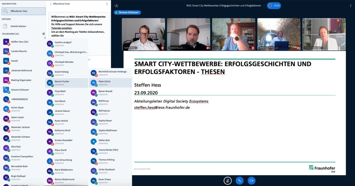 Volles Haus bei ⁦<a href="/DigitalesHessen/">DigitalesHessen</a>⁩ zu Förderprogrammen mit ⁦@SchlosserSimone⁩ ⁦<a href="/jrothmund/">Johannes Rothmund</a>⁩ ⁦<a href="/StadtKassel/">Stadt Kassel</a>⁩ - danke auch an ⁦<a href="/Wennigsen/">Christoph Meineke</a>⁩ und ⁦<a href="/ThomasFehling/">Thomas Fehling</a>⁩, dass ihr mit dabei seid 👊 ⁦<a href="/steffenhess/">Steffen Hess</a>⁩ ⁦<a href="/FraunhoferIESE/">Fraunhofer IESE</a>⁩