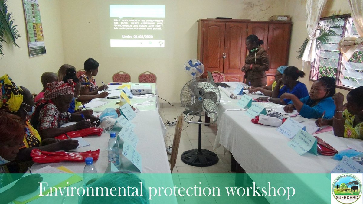 sufachac's tweet image. Mme PEKELEKE Monica, Chief of Service for Sensitization at @Minepded1 emphasised the importance of women’s participation at all the stages in the ESIA.EA processes. She said this will improve their knowledge of projects operating within their environment.
#sufachac #biodiversit