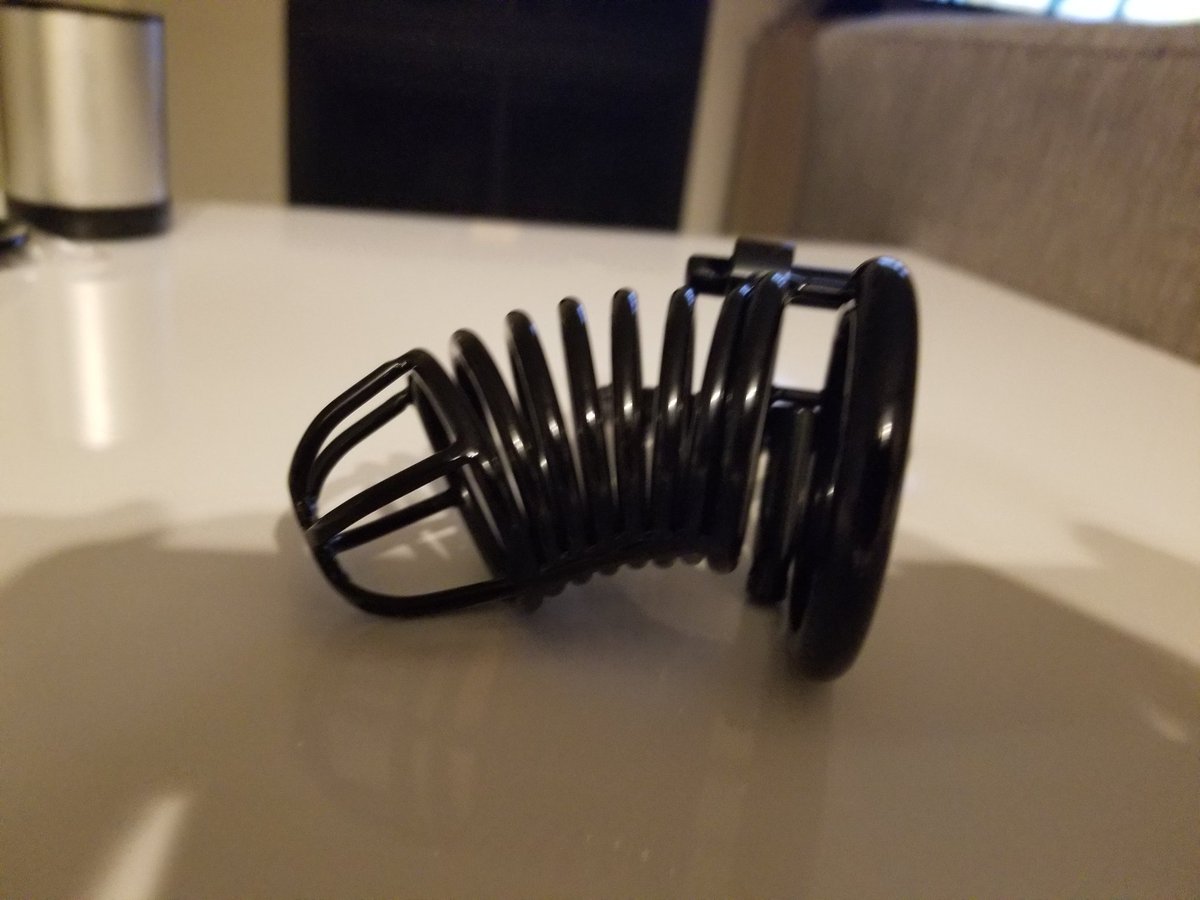 Finally got to my PO Box. Thank you to all that sent gifts for My birthday!! Got this cool new chastity.  I love the color.