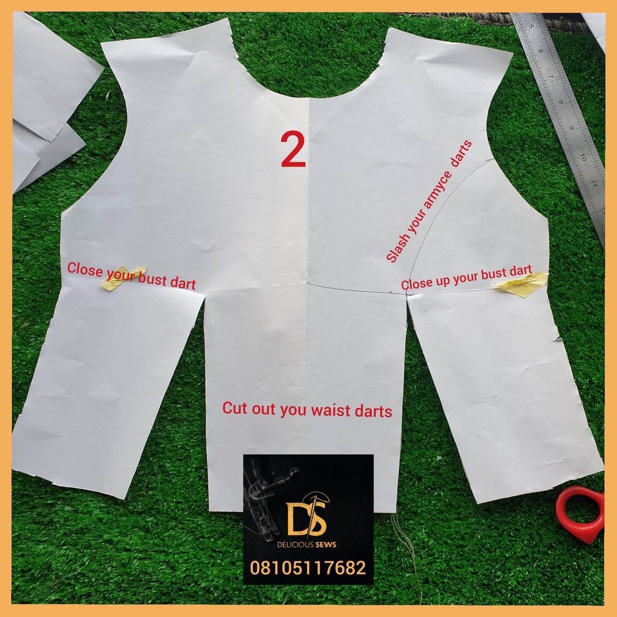 deliciousfav's tweet photo. Please Retweet to help a fashion student
Hello Fashion students, Now you can draft your own princess darts
Do go through the Pictorial illustrations for better understanding.
Tip 1: Mark the Mid point of your Armhole
#delicioussews
#Darttransfer
#WednesdayThoughts https://t.co/xxV64KQCMN