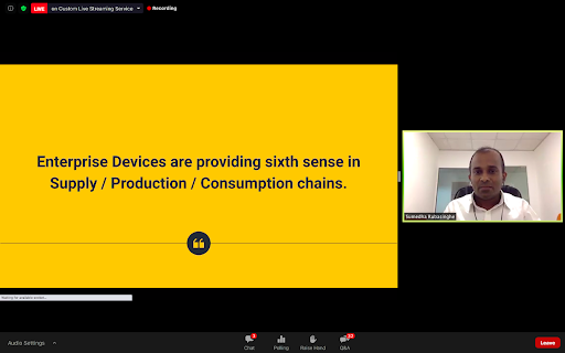 wso2's tweet photo. On-Air!
@sumedha_ruba from @entgra_io discussing how Entgra #IoT Platform offers a standardized set of #APIs for making enterprise device onboarding simpler.
Follow the live-action,
YouTube - https://t.co/8EpmDhaCXf
LinkedIn - https://t.co/ZaJn7ndk4B
#IntegratedAPISupplyChain https://t.co/v79jeGfW0p