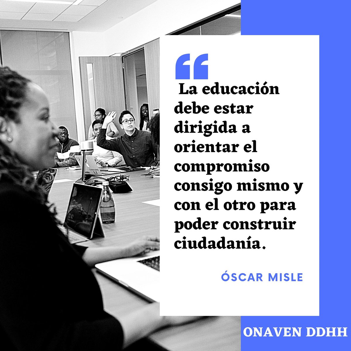 ONAVEN_DDHH1's tweet photo. La educación debe ser generadora de cambios, ella necesita ser transformada, no debe ser sólo transmitir contenido, debe trabajar en pro al tema de convivencia y valores. #respeto #ciudadanos #ONAVENDDHH #Educación #Venezuela https://t.co/qjTYzVPpxH