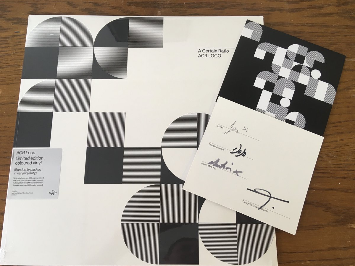 Gatefieldsounds's tweet photo. @acrmcr - brand new album ‘ACR Loco’ on @MuteUK - released this Friday on ltd edit random coloured vinyl at @Gatefieldsounds
While stocks last you will receive a signed postcard. Contact us to reserve your copy.
#gatefieldsounds #whitstable #acrloco #NewRelease #acertainratio https://t.co/pBrachpKzj
