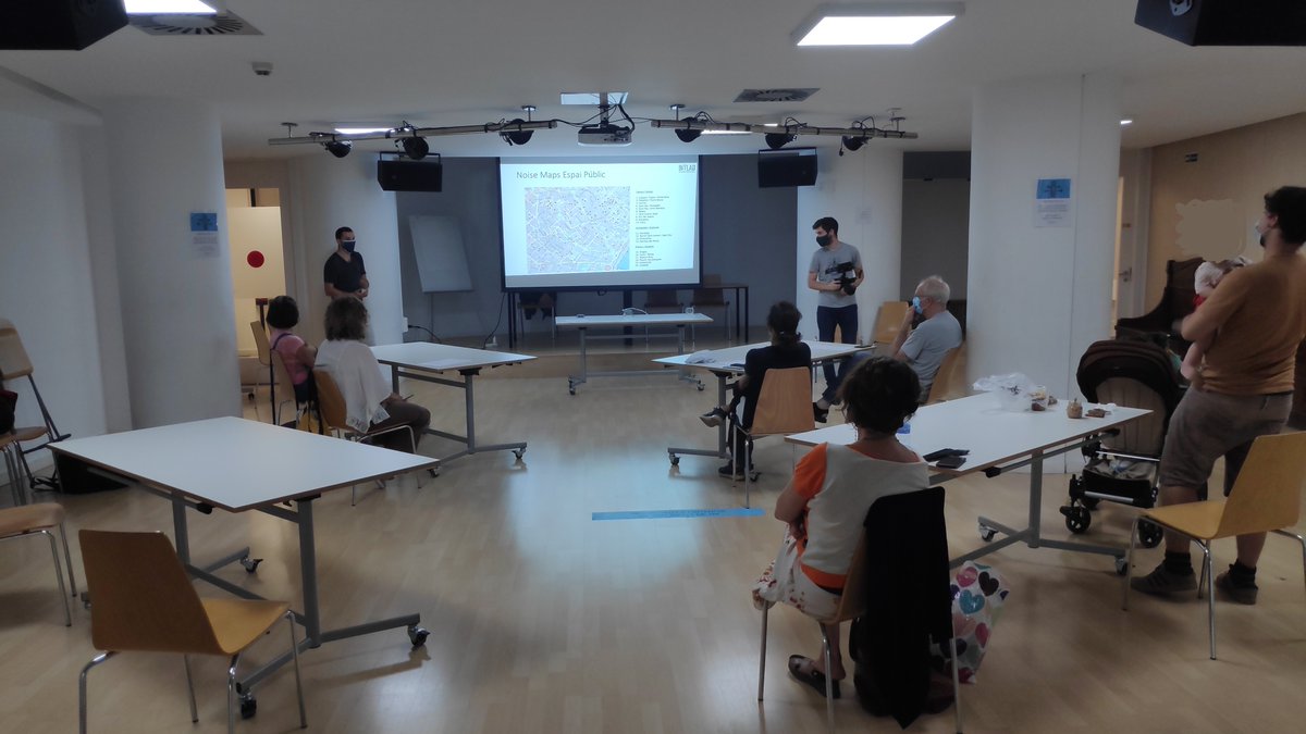 BitLabCat's tweet photo. Súper contentes del taller de visualització de dades i retorn de #NoiseMaps d’ahir amb la Comissió de Medi Ambient de la @RavalXarxa @bitlabcat @ACTION4CS @mtg_upf @comunicacioUPF @CCiutadana https://t.co/BLBJPIvk0G