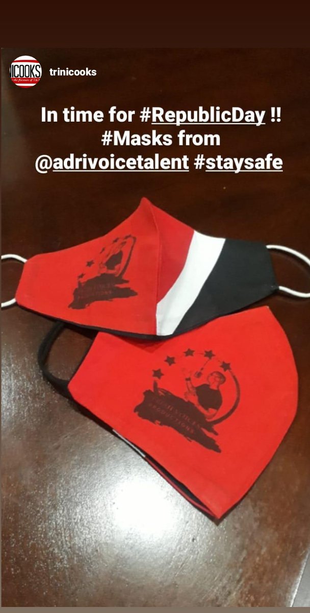 Adrivoicetalent's tweet photo. The movement is surely growing whether others like it or not.
Blessings to the fine folks at @TRINICOOKS in showing genuine support, totally LOVE their #FreshVoicesProductions face mask!
-
-
🇹🇹 #TriniCooks #TriniToDeBone #Caribbean🌴  #SuccessDriven #MaskUP #AdrianOnTheGO🇹🇹 https://t.co/p2pKip11MA