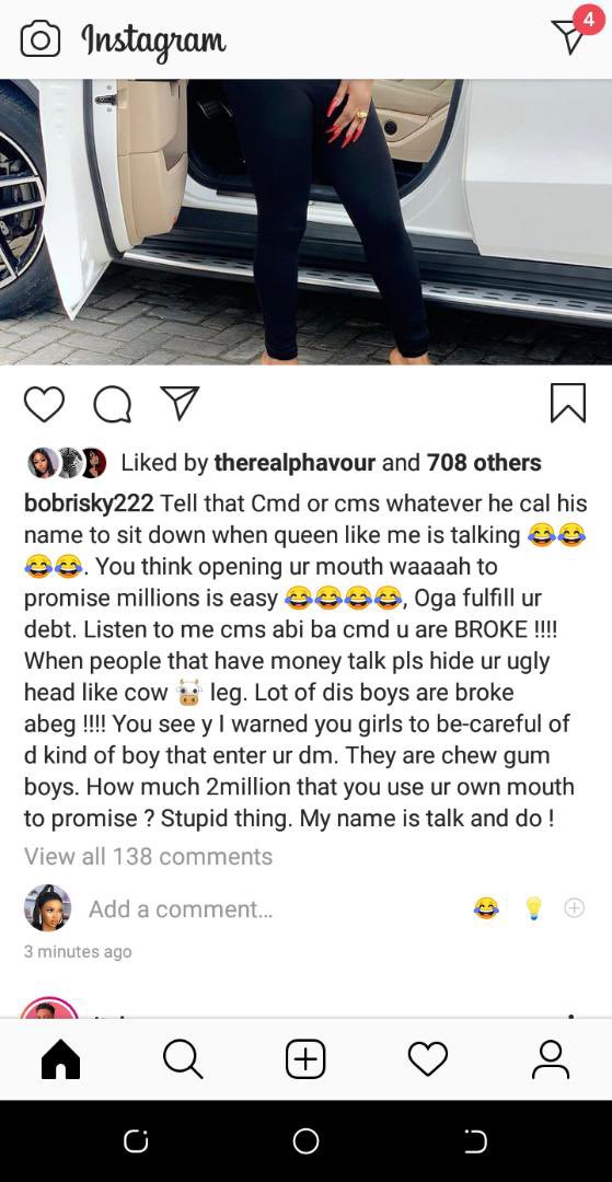 andizo95's tweet photo. Bobrisky vs Cmc 😂😂🤣🤣🤣I’m here for that #EricaOnceSaid https://t.co/hlFtpEHvTG
