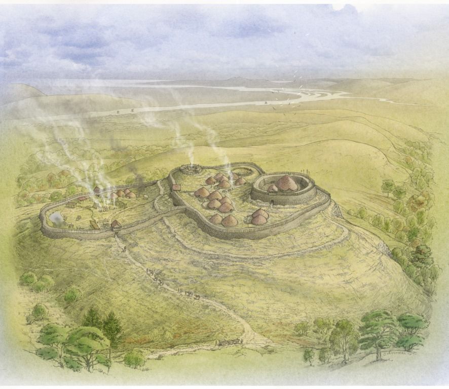 Over 8,900 hours digging by nearly 200 volunteers guided by @aocarchaeology & PKHT gathered data to make the awesome reconstruction of Moredun Top by Chris Mitchell possible! Read the book on #HillfortsWednesday: buff.ly/2HkHeCJ @ScotArchMonth @SCHAlliance @scotarchforum