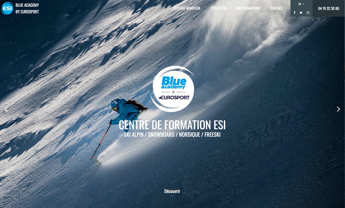 ESIski's tweet photo. Nous sommes très heureux de vous présenter le nouveau site web de notre centre de formation ESI Blue Academy by @Eurosport_FR >> https://t.co/nC2Me14VG9 
Vous êtes un skieur confirmé et vous souhaitez faire de votre passion votre métier ? Rejoignez-nous ! #esiski https://t.co/qitaWjbUDS