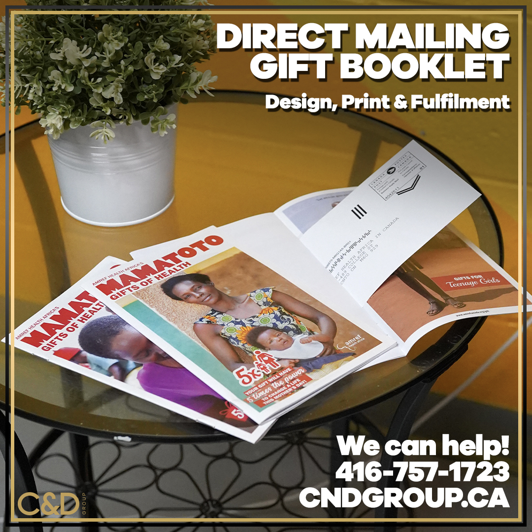 the_cnd_group's tweet photo. Direct Mailing - Gift booklet done for Amref Health Africa @amrefhealthafrica
Design, Print &amp; Fulfilment! One stop shop!
Contact us today!
416-757-1723
https://t.co/48KxH10fPN https://t.co/vA5l2x96wo