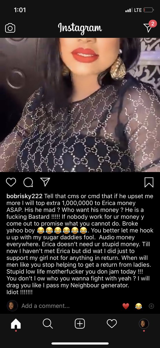 andizo95's tweet photo. Chai bobrisky e don do na😂😂🤣#EricaOnceSaid https://t.co/J14ytxlkjd
