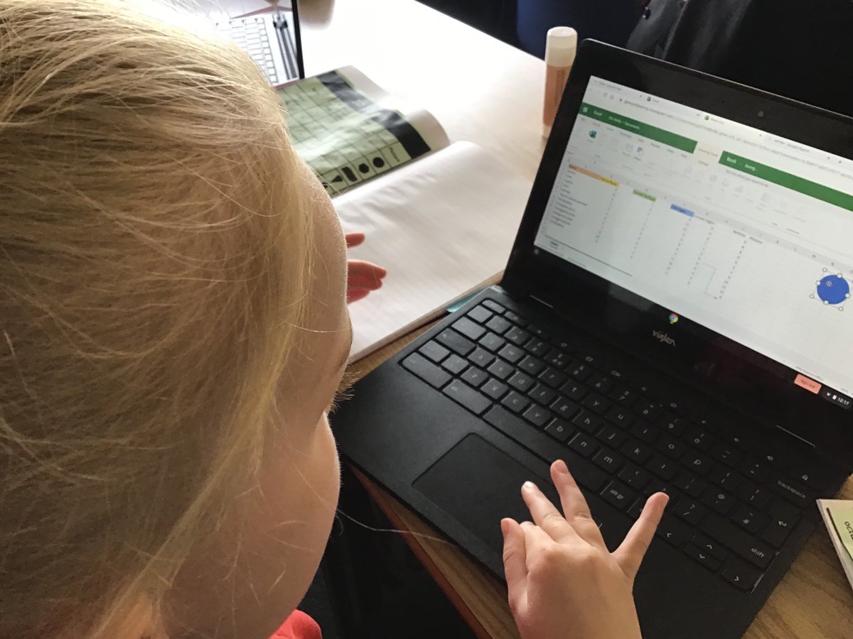 stcadocsprimary's tweet photo. P5b are using Microsoft Excel to organise their data of 3d shapes. #superspreadsheets https://t.co/kXOqqmPnU2