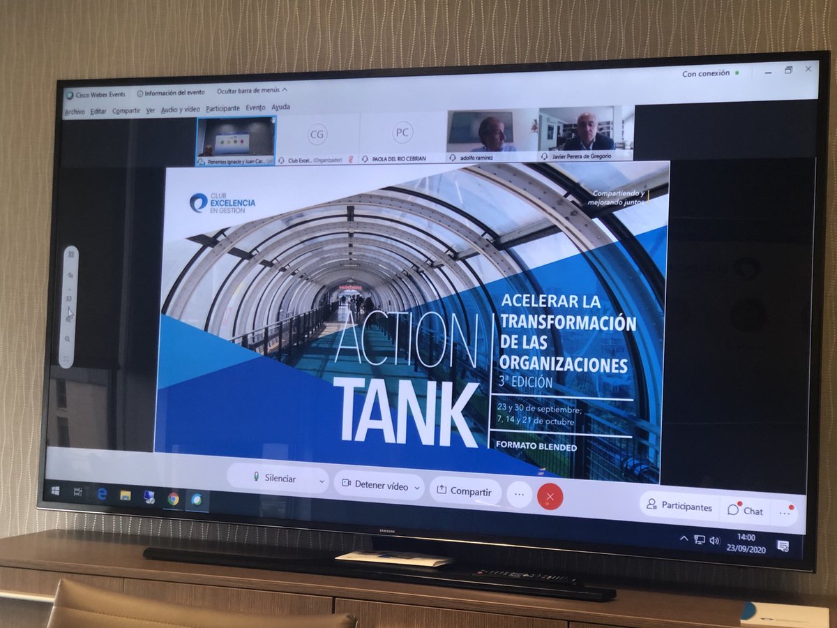 juancarcubeiro's tweet photo. Es maravilloso que conectemos el final del #ActionTank de Transformación Cultural del ⁦@Club_Excelencia⁩ de ⁦@rosagarciatwitt⁩ y ⁦@adolform⁩ con la III edición del nuevo sobre Transformación, que comienza esta tarde. La #Excelencia no para... https://t.co/1RBUyLGapa