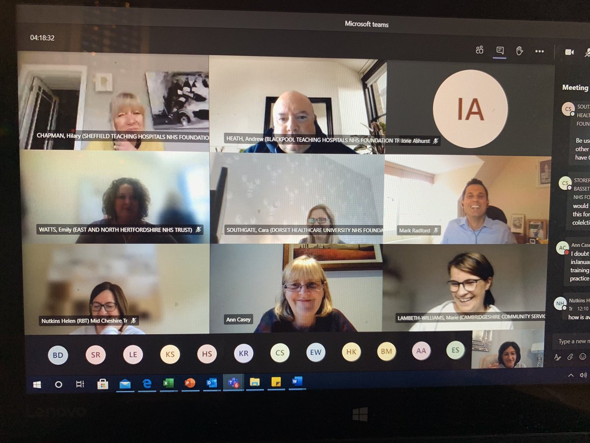 natalieshamash's tweet photo. Getting ready for a session with @MRadford_HEECN on commissioning nurse education and training places- cohort 4 have their questions at the ready @AnnCase2301 @CNOEngland @teamCNO_ @floody_mrsLW @emilywatts40 @CindyStorer73 @ec_symes @ashurst_ione #CNOsaferstaffing https://t.co/bGAzkS6mx8