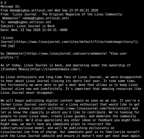 gumnos's tweet image. this is how the news looks like in my #rss reader, #mail + #rss2email
😉