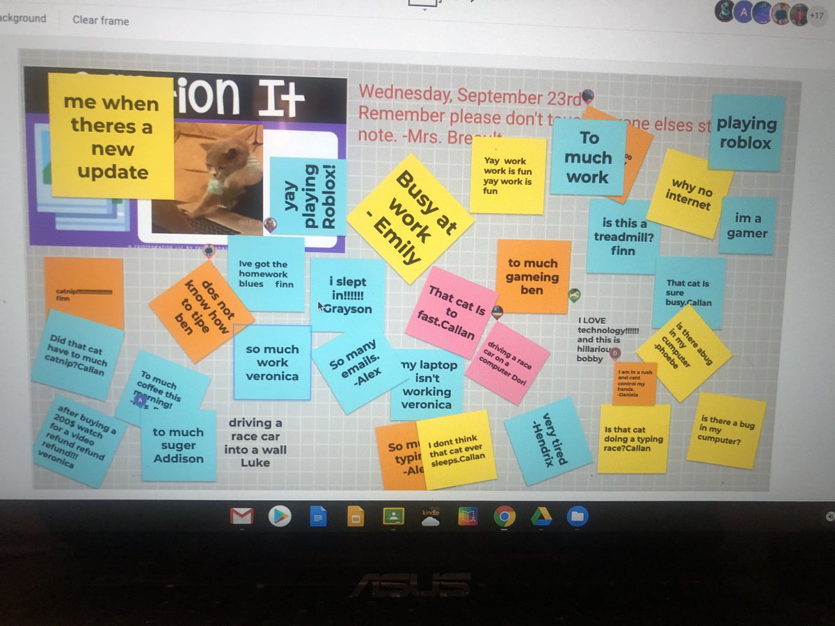 Had a great <a href="/googlejamboard/">Google Jamboard</a> activity this morning with my 3rd graders!