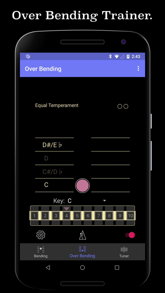 Harmonica Bending Trainer for Android v1.2.0 released. Add an over-bending trainer. #bluesharmonica #bluesharp #diatonicharmonica