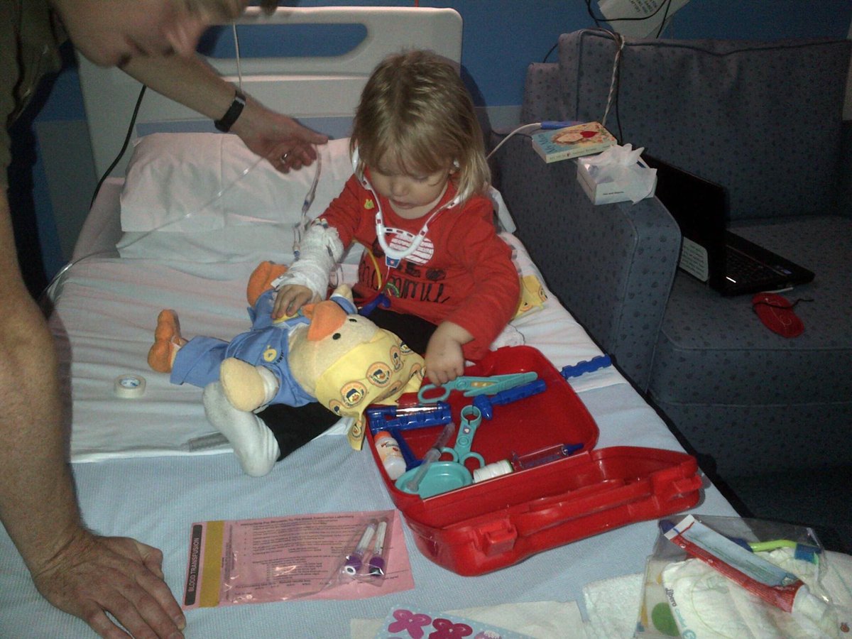 “....the LGI where, 6 hours later, we were told the news that changed our lives forever. In utter disbelief she was admitted straight onto the children’s Oncology ward where she stayed for 5 initial weeks. This is where Isobel was introduced to her wonderful Chemo Duck!"