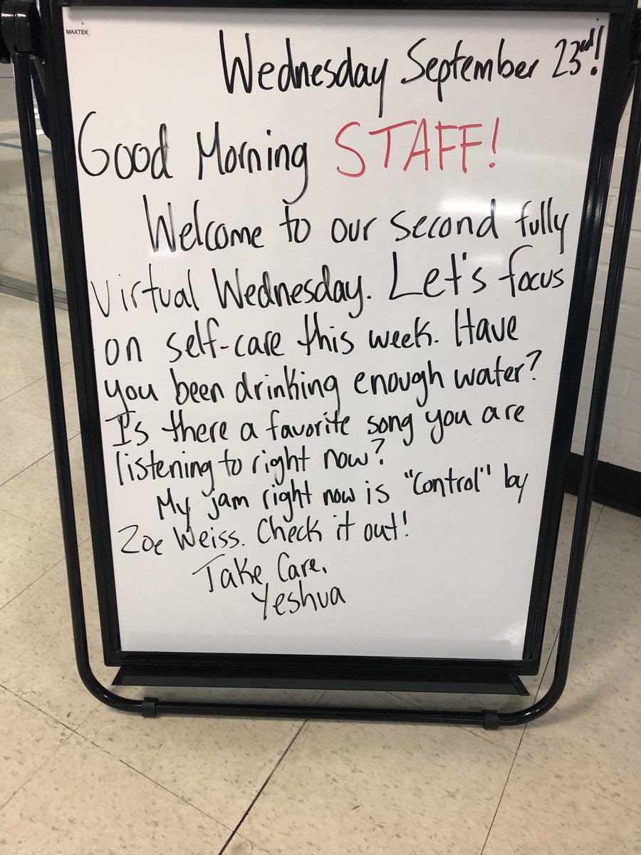 HighgateHawks's tweet photo. Second virtual Wednesday! So much needed time to prep, meet, PLC (yes, it is a verb now) and more prep! Happy virtual Wednesday staff!
#whatsyourstory #virtualwednesday #hardworking #rockingit https://t.co/0fAPkcKnSM