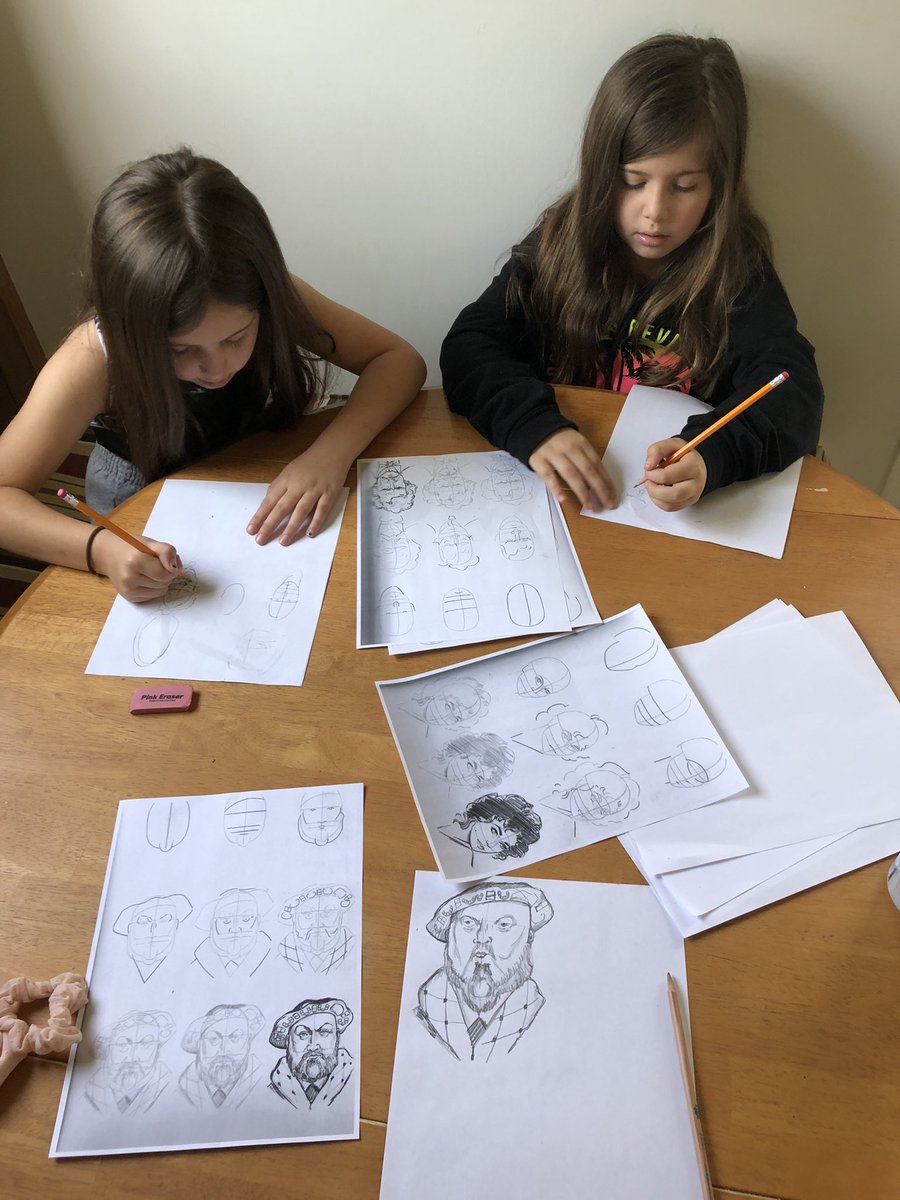 benmckennafinch's tweet image. My current pastimes as I continue to heal from my illness from earlier this year. #art with #family #slowprogress