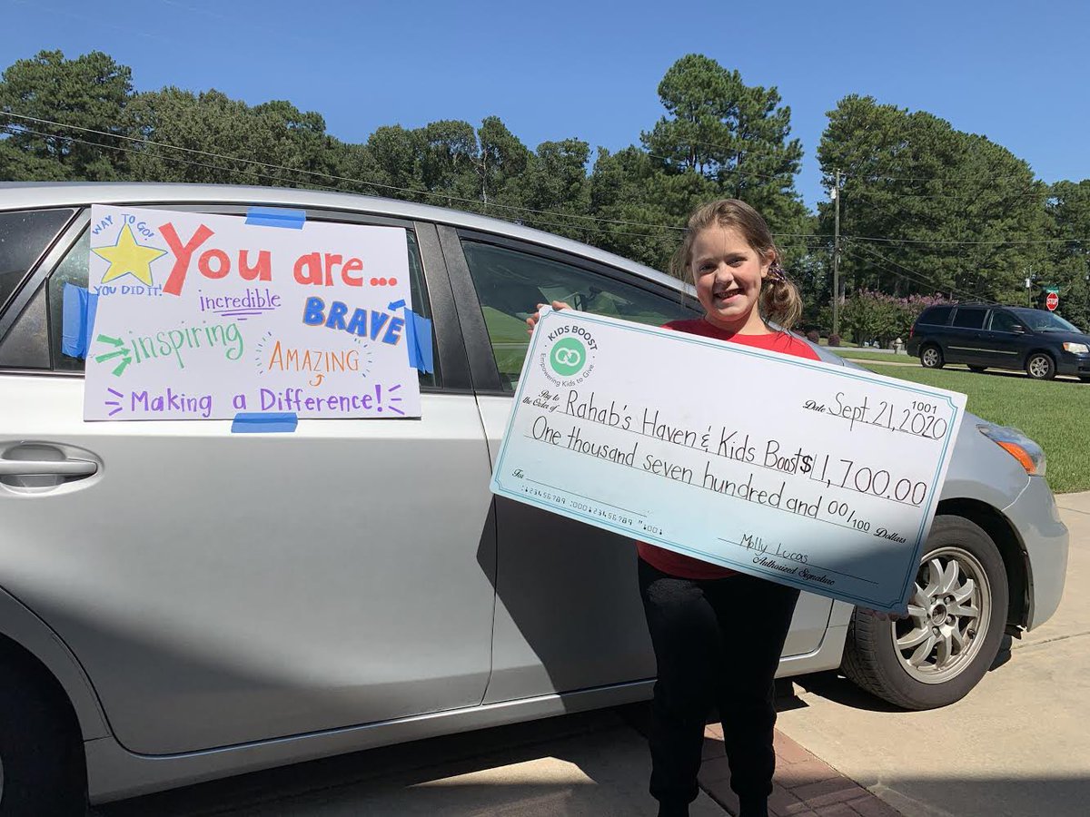 Kids_Boost's tweet photo. From her first meeting with her Kids Boost coach, Molly mentioned not only wanting to raise money for a good cause but also wanting to spread smiles to kids during these crazy times. She did just that!
Congrats Molly! You are a world changer! 🙌🏼 #kidsboost https://t.co/1YRArfRp0k
