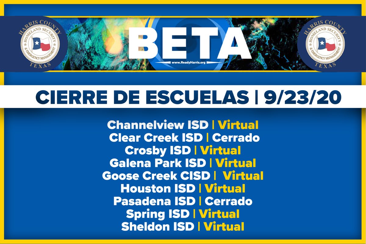 F_SanchezJr's tweet photo. 👇 👇 UPDATED School Closures👇 👇 
.
👇 👇Actualizaciones en Cierres de Escuelas 👇 👇 
.
#Beta #TSBeta https://t.co/5gUK59Da4q
