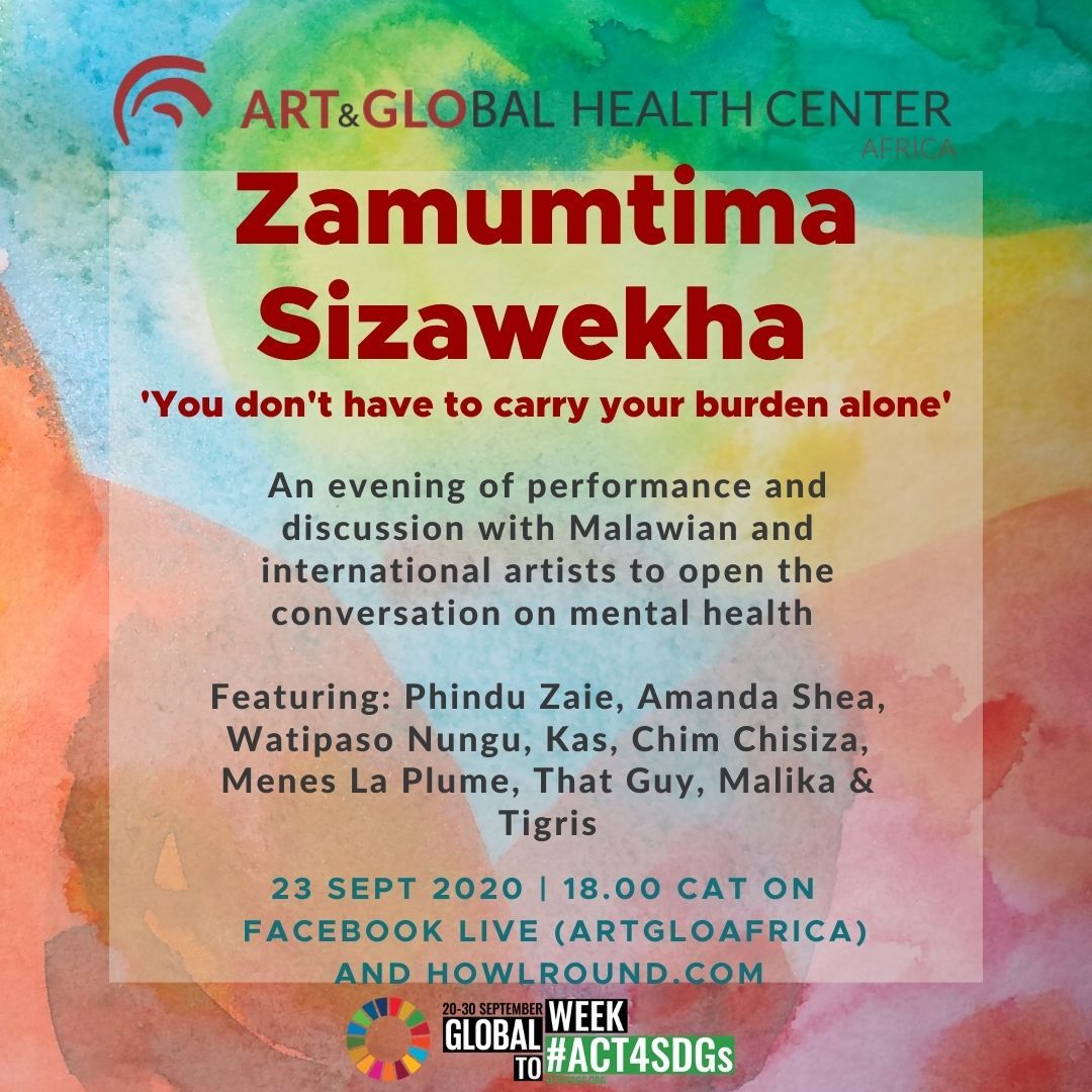 It is on in less than 4 hours! Zamumtima Sizawekha evening of performances and discussion with Malawian and International artists to open the conversation on mental health. Remember to join in using the link howlround.com/happenings/liv…
#MentalHealthMatters 
#ZamumtimaSizawekha