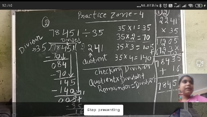 Doll58177987's tweet photo. #MicrsoftEdu #MicrosoftTeams #remotelearning @Prabhjo60556013 @STSWSRAJGOMAL @cbseindia29 @PREETIPHUTELA @JuanaTech @mieexpert @AjaySyal8
@sonu777
Remote learning #class4thB #Math #Att33 class ch-5 division Practice zone 4 done,Assignment test in class. https://t.co/S9AlCyYd1m
