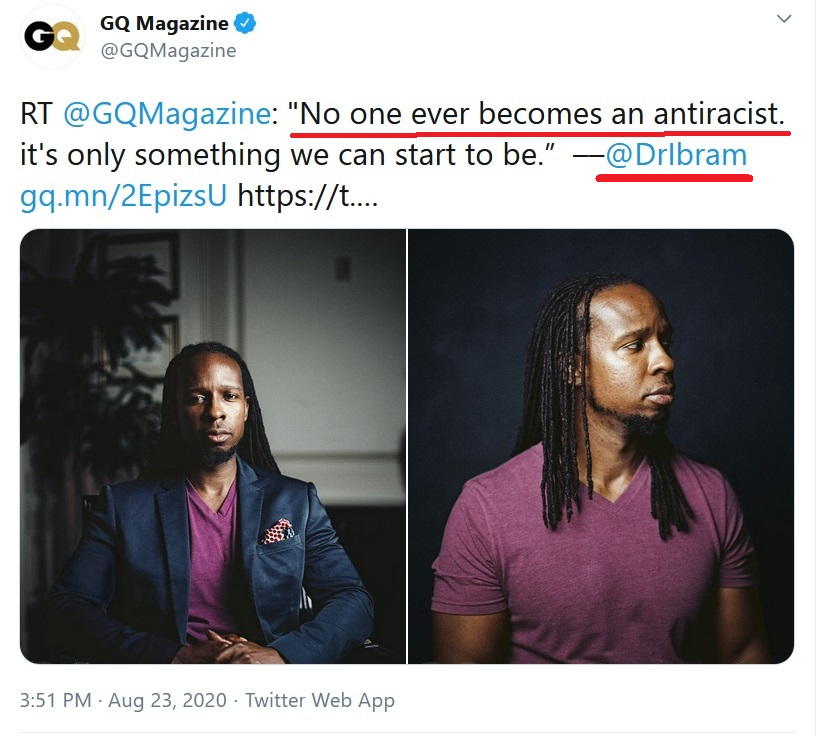 1/"No one ever becomes an Antiracist."-Ibram Kendi, Author of: "How To Be An Antiracist," "Be Antiracist," and "Antiracist baby."If you ever wanted proof that wokeness is a sham and it's academics are total frauds, there it is.So, let's talk about AntiracismA THREAD