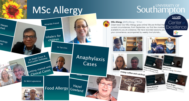MScAllergy's tweet photo. What a fantastic morning! We welcomed our new Foundations students to our online module as we started our academic year. It was so lovely to meet so many nurses, dietitians and doctors from both the community and hospitals across the UK and around the world. Awesome day! https://t.co/j17kPb7P3H