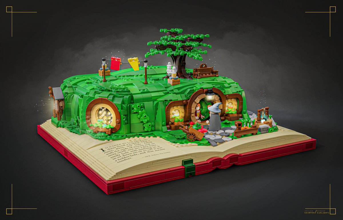 saabfan2000's tweet photo. I was busy yesterday so I'm a day late but happy Hobbit day! If you're a fan of Tolkien's work and @LEGO_Group then make sure to vote for my Bag End project on @LEGOIdeas: https://t.co/fRyxNSmpQw It needs about 1.2k additional votes to have the chance to become an official set! https://t.co/R8MhJfOO3u