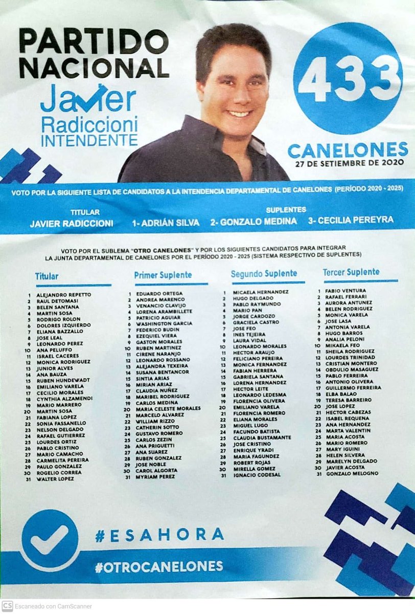 E_Ortega33's tweet photo. #OtroCanelones es posible. Votá a #La33  🤝 https://t.co/hIhF1VKV7L