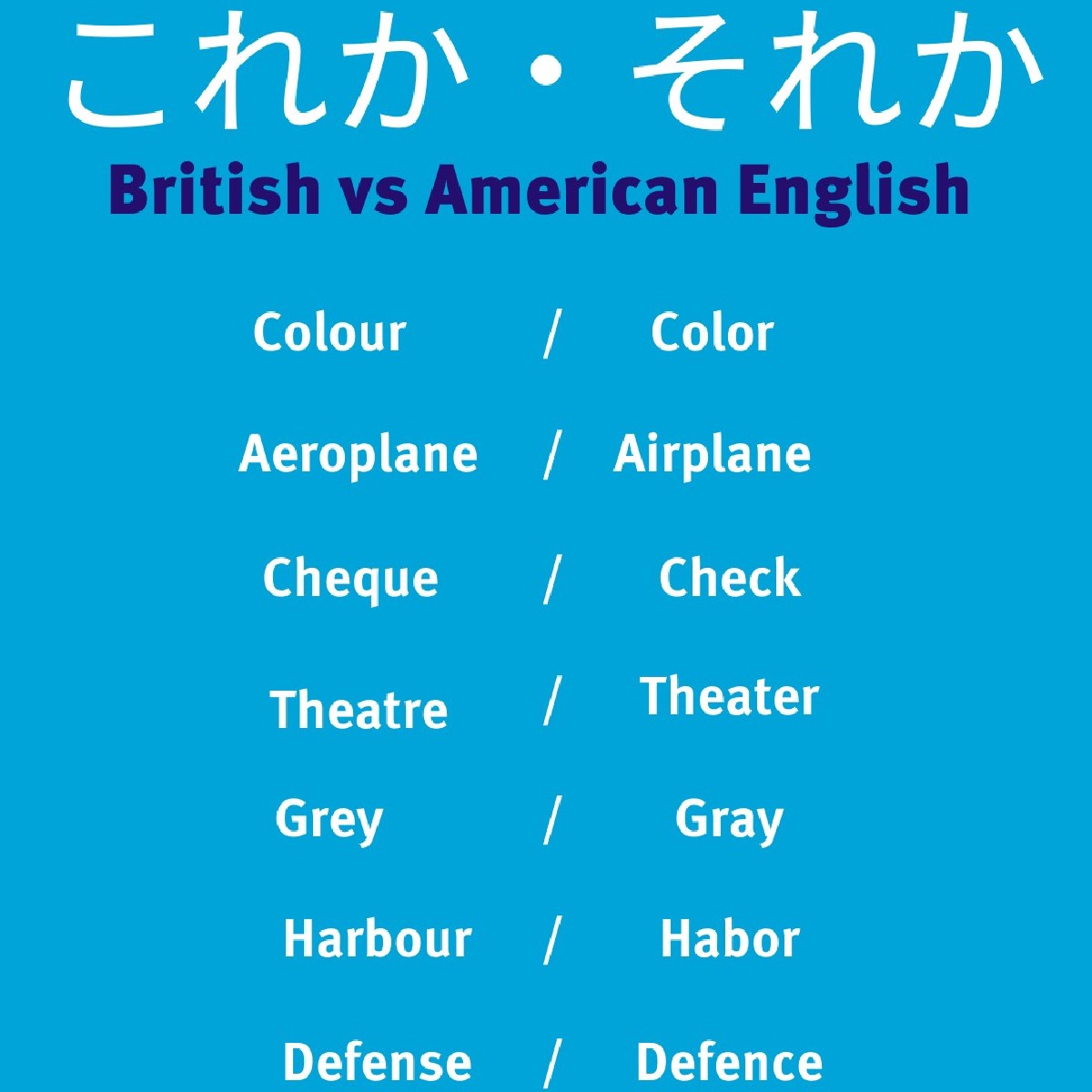 Kaplan International これ それとも それ どのスペルを頻繁に使いますか ヒント イギリス またはアメリカのスペルを自由に使うことが出来ますが テストを受けるときは スペルが常に一貫している必要があるということです 英語 Kaplan International これ それとも それ どのスペルを頻繁に使いますか ヒント イギリス またはアメリカのスペルを自由に使うことが出来ますが テストを受けるときは スペルが常に一貫している必要があるということです 英語