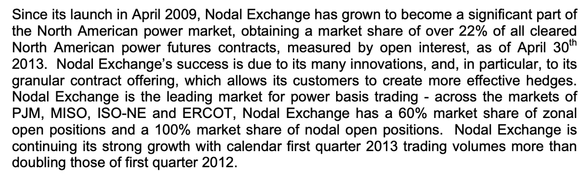 Nodal's launch saw promising initial demand, and as new products were added and platform improvements were made, liquidity started to build.By 2013, Nodal had captured 20% of the power market.