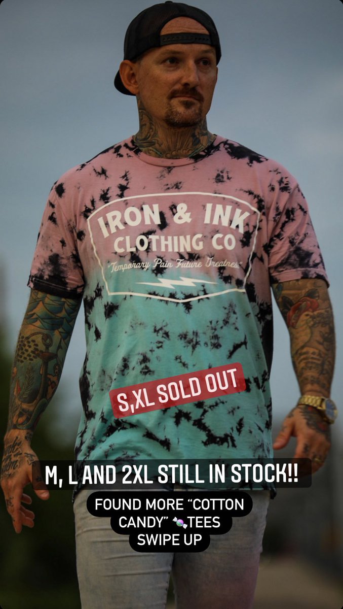 We found a few extra “cotton candy” t-shirts at the warehouse so we added them to the site. Make sure to grab one before they are gone🍬✌🏻 (M, L and 2XL in stock)‼️ #ironandinkfitness 
Ironandinkfitness.com