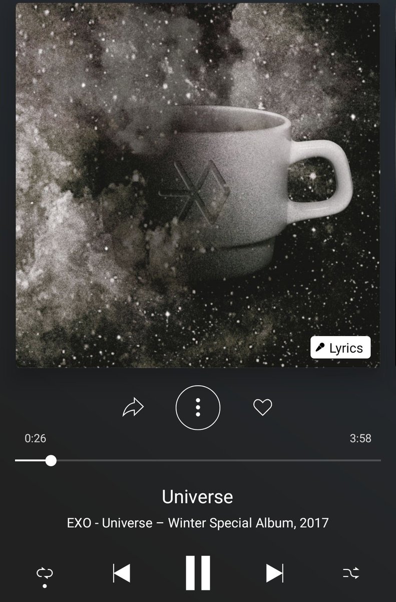 xo_streamGlob's tweet photo. Discover "Universe" by EXO on Deezer https://t.co/oMKKXmxRtS
#EXO #EXOSTREAMPARTY @weareoneEXO @B_hundred_Hyun @layzhang https://t.co/RdSsQCxboF