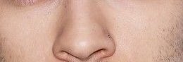 his nose