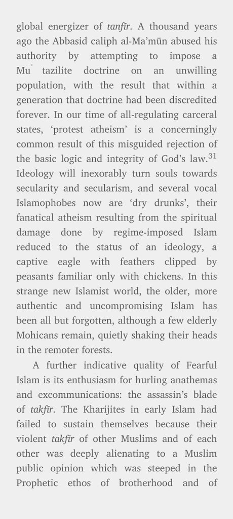 ZabAkbar's tweet photo. Fatwas > Statutes 

When Islam becomes an Ideology get ready for the population to apostatize from Islam 

Happening in mass in Iran and Saudi Arabia

CC @IsmailRoyer

Shaykh Abdul Hakim Murad : https://t.co/AhU9pWYDQo