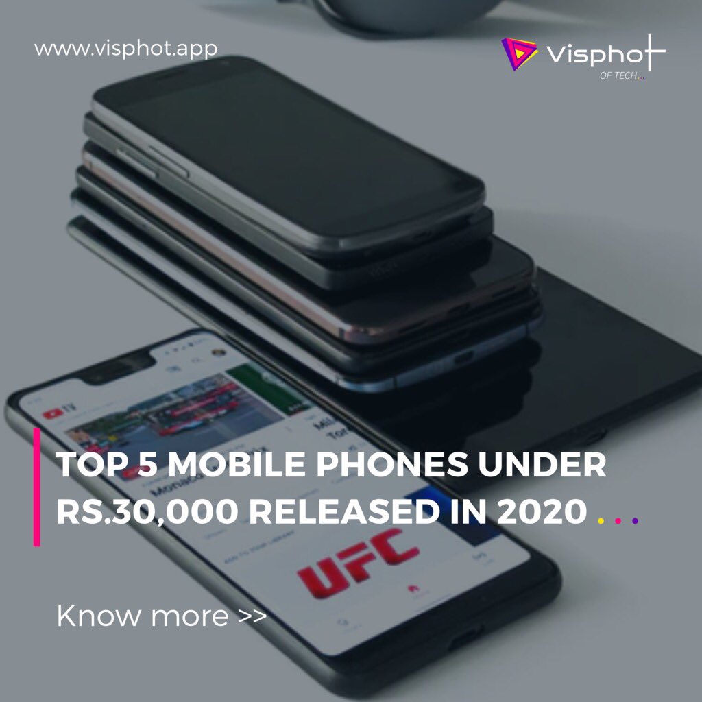 visphot's tweet photo. Having a fixed budget in mind but still, finding it confusing to finalize the best device to purchase among all the available options!! Here we are to help you in taking the final decision. Here are our best 5 smartphone recommendations under 30K. https://t.co/2aHljC9PiY