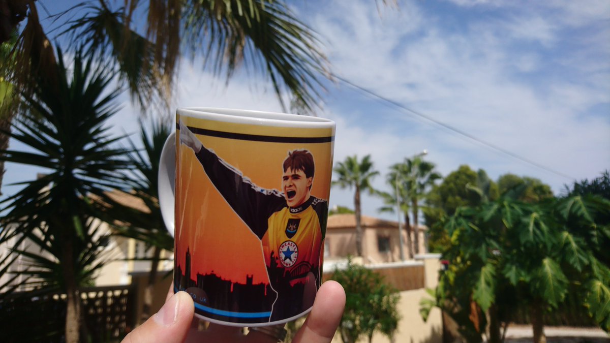 SpainNufc's tweet photo. My @bunchofmugs #Srnicek mug made it safely to Spain 🇪🇸
#PavelisaGeordie #RipPav #NUFC https://t.co/yttmeRjEF9