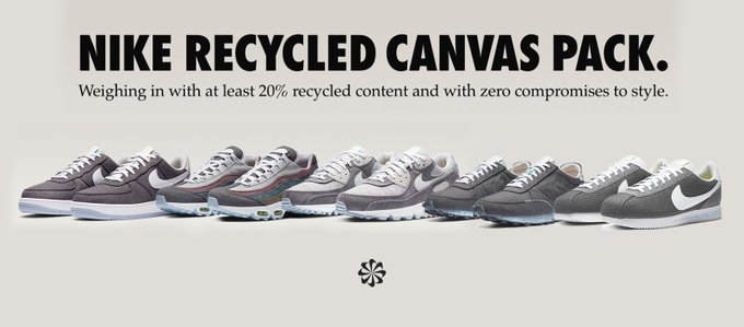 SOLELINKS's tweet photo. Ad: Nike Sportswear Recycled Canvas Pack releases at 7am PT/10am ET

AF1
Iron Grey:https://t.co/Bm0ggHGtWl
Ozone Blue:https://t.co/3JOuLoc9rd

AM90:https://t.co/eY6owSafhq
AM95:https://t.co/wk13PnX3Vi
Cortez:https://t.co/ryWLJJwQv0 https://t.co/pviiTBqCTx