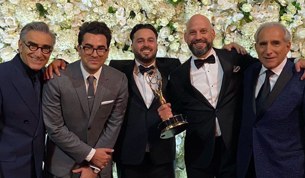 TOFilmSchool's tweet photo. A HUGE congratulations to the @SchittsCreek team on their #Emmy2020 sweeps. 🎥👏🎉  https://t.co/xilyso4rFo

#TFSNews #TFS2020 #torontofilmschool #TFSForward https://t.co/RWaBbPoNqX