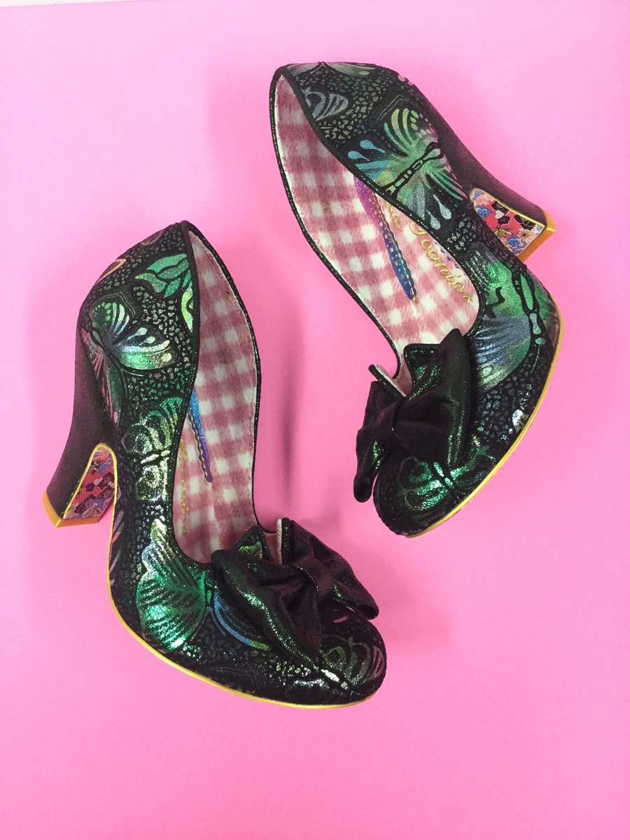eshoesdirect's tweet photo. 🦋New in today from #IrregularChoice at #eshoes in #Skipton are these beautiful butterfly #NickOfTime heels in #emeraldGreen 📲 https://t.co/qzcsQ4FuxL https://t.co/mrLzUmU6Jk
