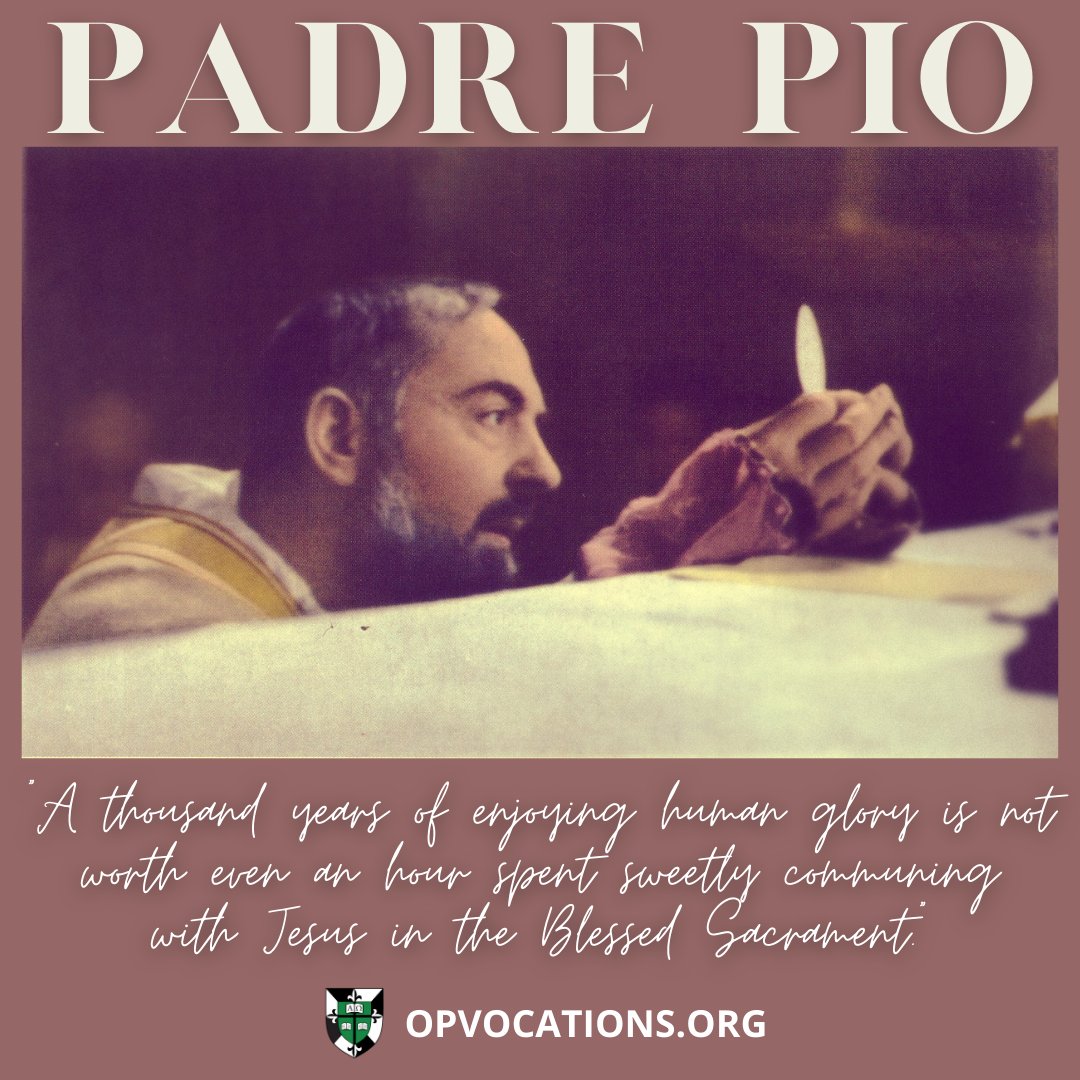opvocations's tweet photo. Many blessings on the Feast of St. Pio of Pietrelcina, more commonly known as Padre Pio!
#padrepio #catholic #catholictwitter #capuchinfriar #friarlife https://t.co/dBSUFWRVZj
