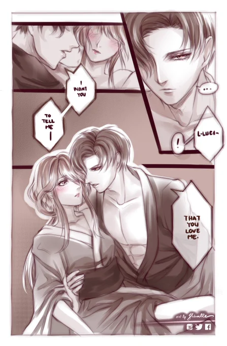 Oh yes 😳

Still based on the Games pop quiz hhhh I'm sorry it's so late

#obeyme #Obeymelucifer #obeymefanart #obeymemc #obeymeshallwedate #obeymecomic #obeymensfw (?) 
