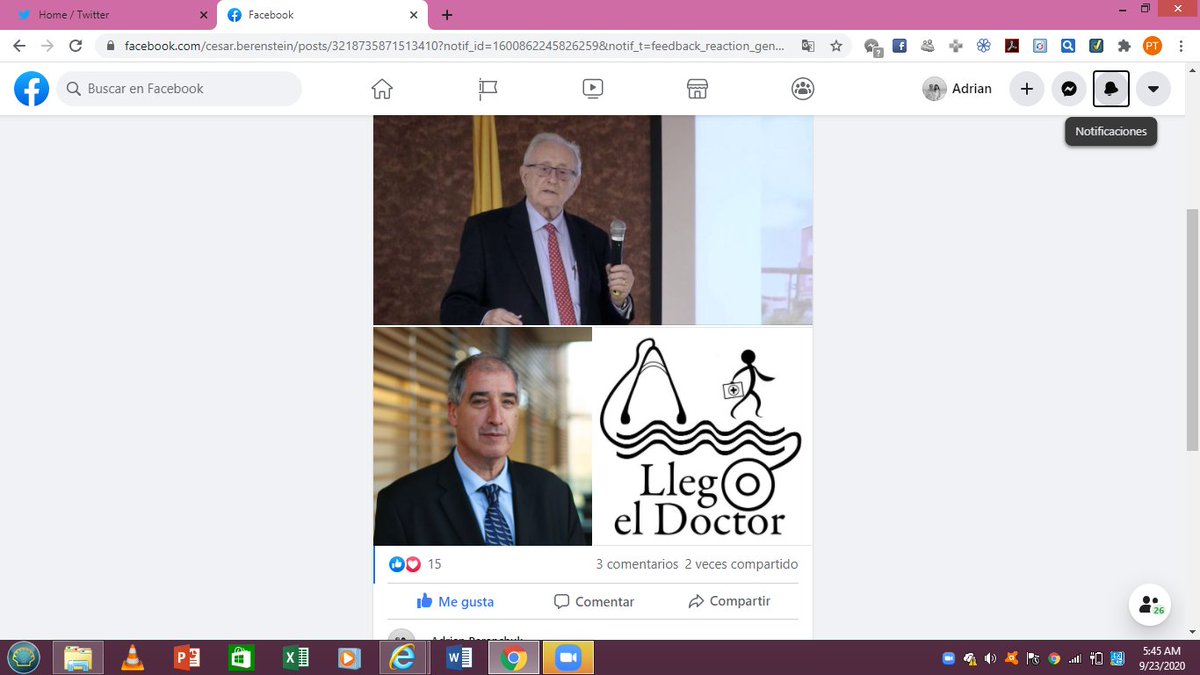 adribaran's tweet photo. Una vez mas, una gran oportunidad de presentar a mi mentor, el Prof Bayes de Luna, para Llego el Doctor, en el Dia del Corazon. Cesar Berenstein entrevista a Bayes: Imperdible! Busquen en google el link! #CardioSIAC @SIAC_cardio @SIAComunidad @worldheartfed Thanks Dr Berenstein! https://t.co/g2xvBX8fs7