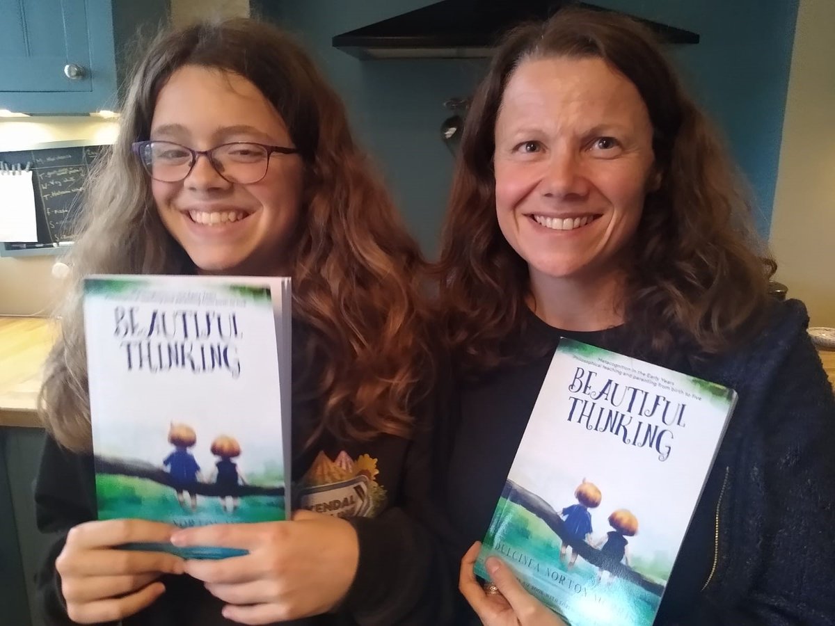 little_chatters's tweet photo. My daughter's head spinner over breakfast this morning #P4C. Can you ever stand backwards on the stairs? Discussion included; if you turned around then you would just be the opposite way up or down the stairs. Can't stop her now she is a published author! #beautifulthinking https://t.co/9jZ3yZ7DOL