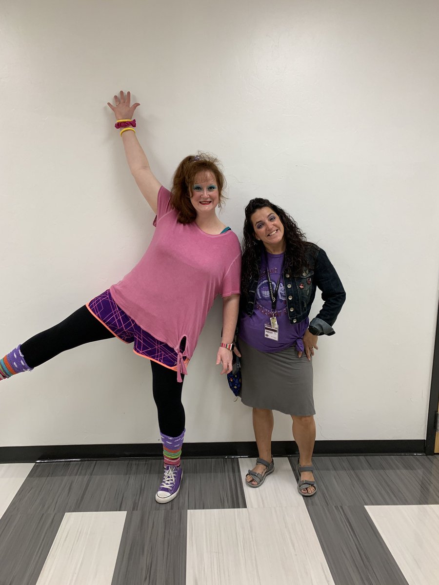 AbWasson's tweet photo. Day 2 Homecoming 2020 Decade Day! I don’t understand why people keep staring!! 😂 Have an amazing Hump Day! https://t.co/kPJ1nQCjuX