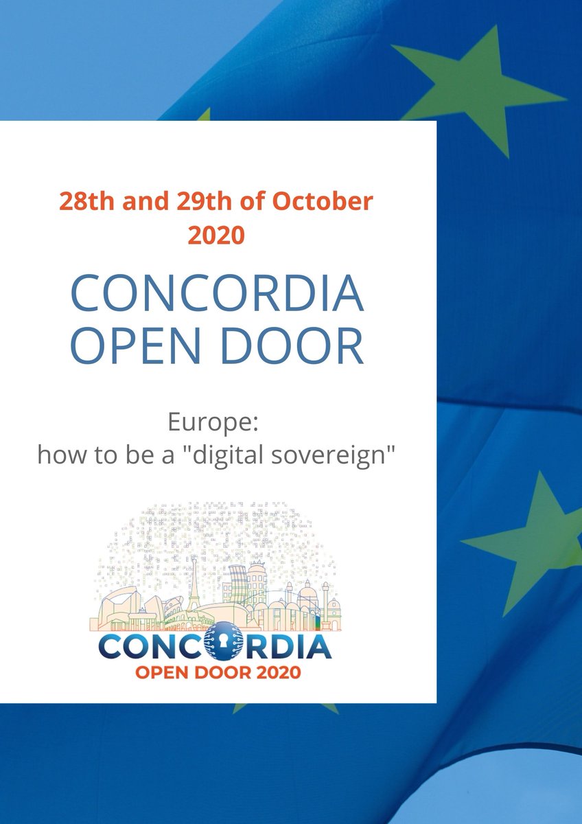 concordiah2020's tweet photo. In the current situation, #technology is crucial. Europe should therefore develop and coordinate its own #cybercapabilities. Find out more at the session Europe: how to be a "digital sovereign". https://t.co/9FdSR0WUiF https://t.co/9qXaJc0KTA